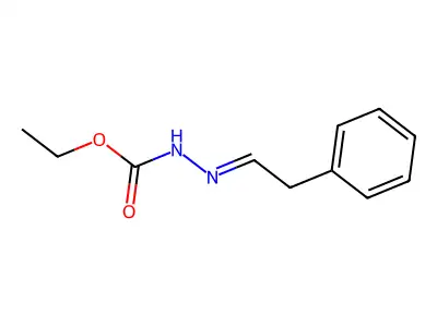 ethyl N-(2-phenylethylideneamino)carbamate structure