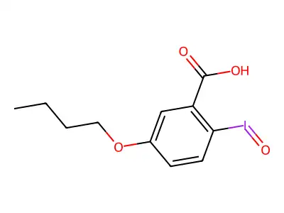 Benzoic acid, 5-butoxy-2-iodosyl- structure