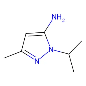 1-Isopropyl-3-methyl-1H-pyrazol-5-amine structure