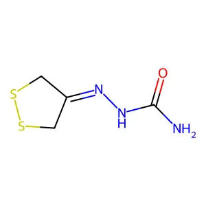 2-(1,2-Dithiolan-4-ylidene)hydrazinecarboxamide structure