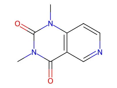 Pyrido(4,3-d)pyrimidine-2,4(1H,3H)-dione, 1,3-dimethyl- structure
