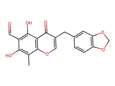 6-aldehydo-isoophiopogonone A structure