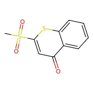 4H-1-Benzothiopyran-4-one, 2-(methylsulfonyl)- structure