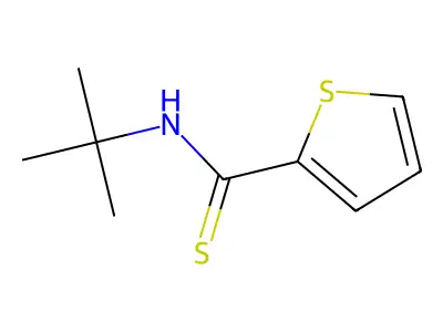 2-Thiophenecarbothioamide, N-(1,1-dimethylethyl)- structure