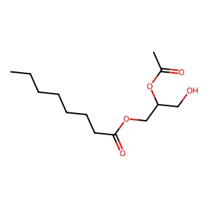 1-Octanoyl-2-acetylglycerol structure