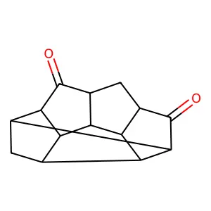 4,1,3-Ethanediylidenecyclopenta(cd,gh)pentalene-6,7(1H)-dione, decahydro- structure