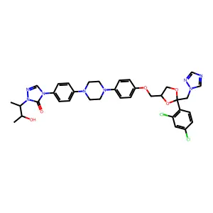 Hydroxy Itraconazole structure