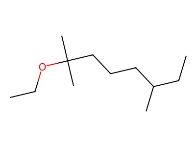 Octane, 2-(or 6)-ethoxy-2,6-dimethyl- structure