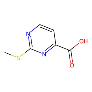2-(Methylsulfanyl)pyrimidine-4-carboxylic acid structure