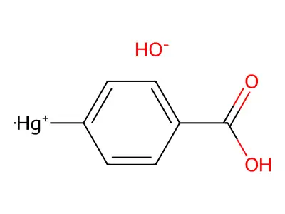 4-(Hydroxymercury)Benzoic Acid structure