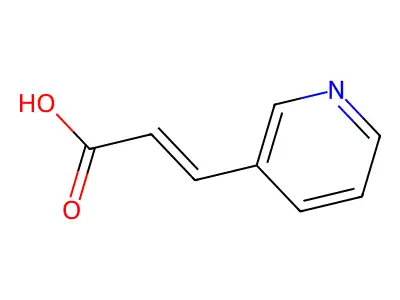 3-(3-Pyridinyl)-2-propenoic acid structure
