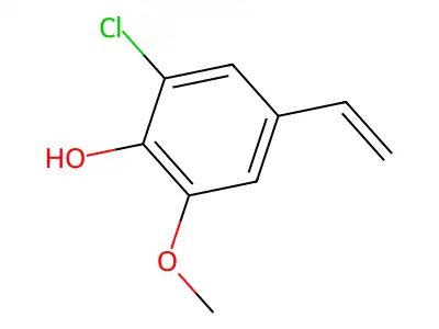 Phenol, 2-chloro-4-ethenyl-6-methoxy- structure