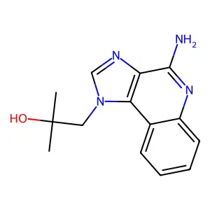 4-Amino-alpha,alpha-dimethyl-1H-imidazo(4,5-c)quinolin-1-ethanol structure