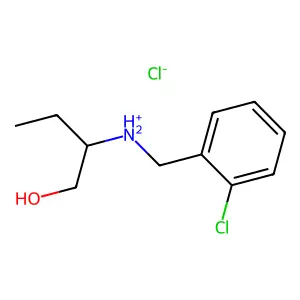 1-Butanol, 2-(((2-chlorophenyl)methyl)amino)-, hydrochloride, (R)- structure