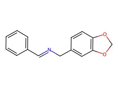 N-(3,4-Methylenedioxybenzylidene)benzylamine structure