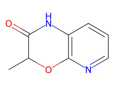 3-methyl-1H,2H,3H-pyrido(2,3-b)(1,4)oxazin-2-one structure