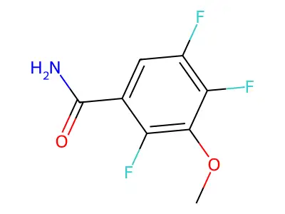 2,4,5-Trifluoro-3-methoxybenzamide structure