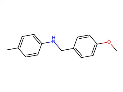 N-[(4-methoxyphenyl)methyl]-4-methylaniline structure