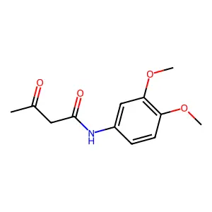 N-(3,4-dimethoxyphenyl)-3-oxobutanamide structure