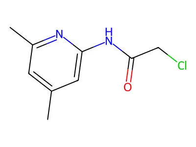 2-chloro-N-(4,6-dimethylpyridin-2-yl)acetamide structure