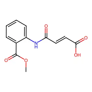4-(2-Methoxycarbonylanilino)-4-oxobut-2-enoic acid structure