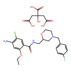 Mosapride citrate structure
