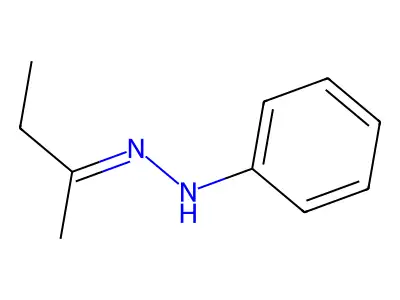 Butan-2-one phenylhydrazone structure