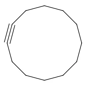 Cyclododecyne structure