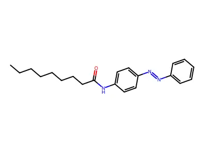 Nonanamide, N-[4-[(1E)-2-phenyldiazenyl]phenyl]- structure