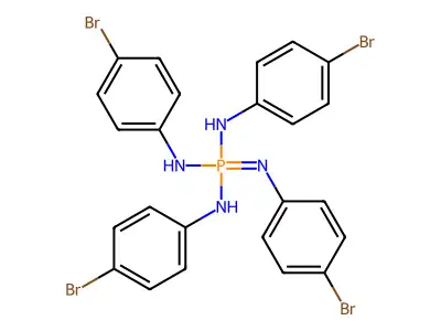 Phosphorimidic triamide, N,N',N'',N'''-tetrakis(4-bromophenyl)- structure