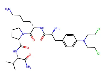 H-Mel-Lys-Pro-Val-NH2 structure