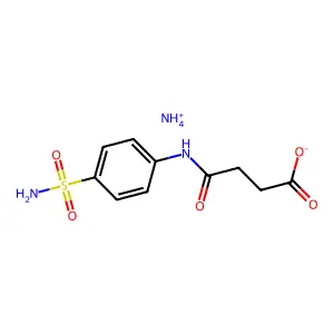 butanoic acid, 4-((4-(aminosulfonyl)phenyl)amino)-4-oxo-, monoammonium salt structure