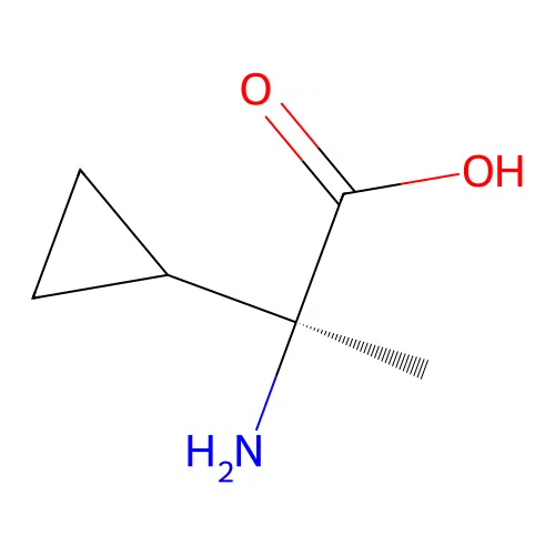 H-alpha-cyclopropyl-D-Ala-OH structure