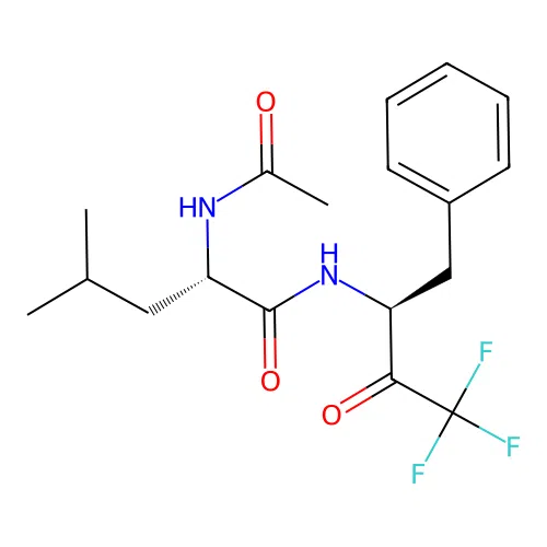 N-Acetyl-leucyl-phenylalanyl trifluoromethyl ketone structure