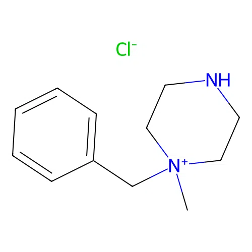 1-Benzyl-1-methylpiperazinium chloride structure