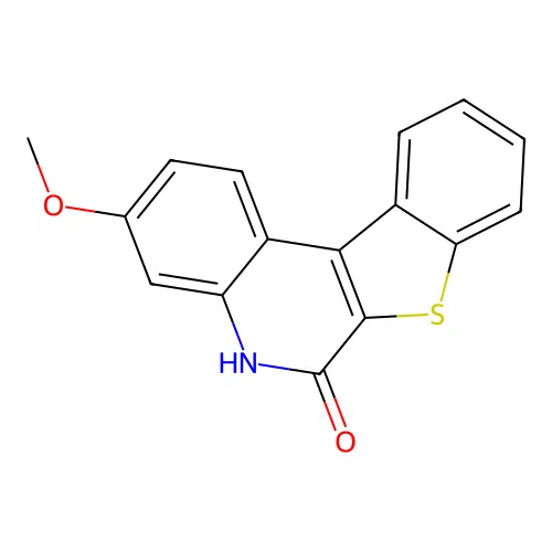3-methoxy[1]benzothieno[2,3-c]quinolin-6(5H)-one structure