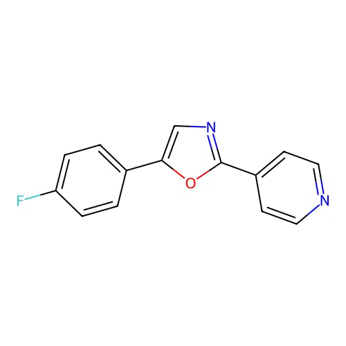 Pyridine, 4-[5-(4-fluorophenyl)-2-oxazolyl]- structure