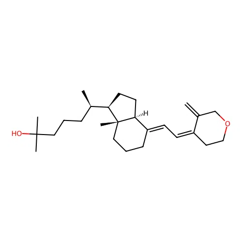 2-oxa-3-deoxy-25-hydroxyvitamin D3 structure