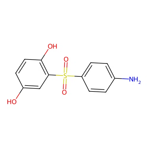 1,4-Benzenediol, 2-[(4-aminophenyl)sulfonyl]- structure