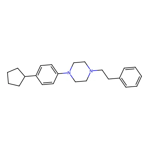 1-(4-Cyclopentylphenyl)-4-(2-phenylethyl)piperazine structure