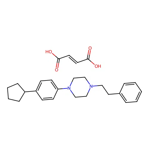 Piperazine, 1-(4-cyclopentylphenyl)-4-(2-phenylethyl)-, (Z)-2-butenedioate (1:1) structure