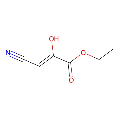 (Z)-Ethyl 3-cyano-2-hydroxyacrylate structure