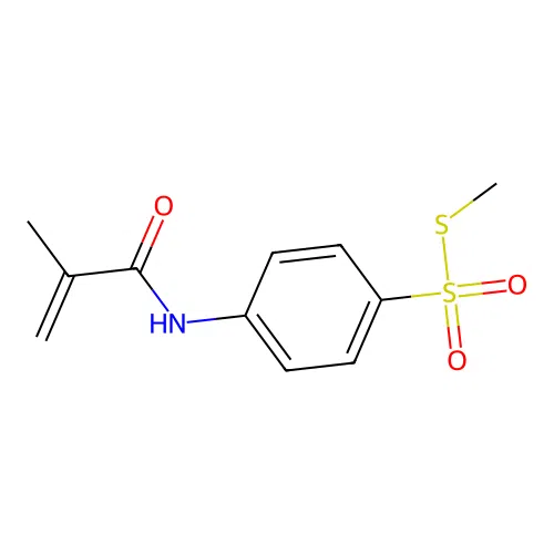 4-(2-Methyl-acryloylamino)-benzenethiosulfonic acid S-methyl ester structure
