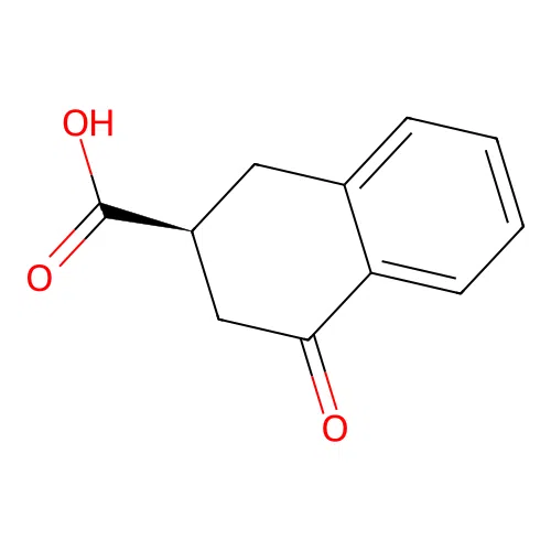 (S)-4-Oxo-1,2,3,4-tetrahydronaphthalene-2-carboxylic acid structure