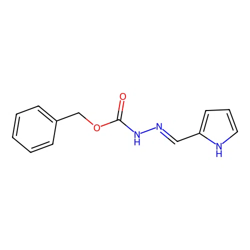 benzyl N-(1H-pyrrol-2-ylmethylideneamino)carbamate structure