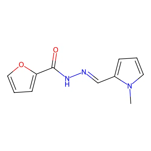 N'-[(E)-(1-methyl-1H-pyrrol-2-yl)methylidene]furan-2-carbohydrazide structure