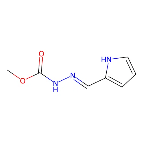 methyl N-(1H-pyrrol-2-ylmethylideneamino)carbamate structure