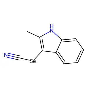(2-methyl-1H-indol-3-yl) selenocyanate structure