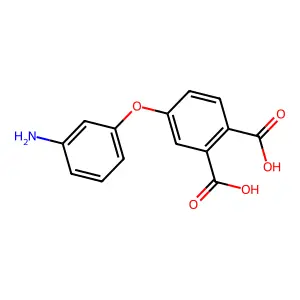 1,2-Benzenedicarboxylic acid, 4-(3-aminophenoxy)- structure
