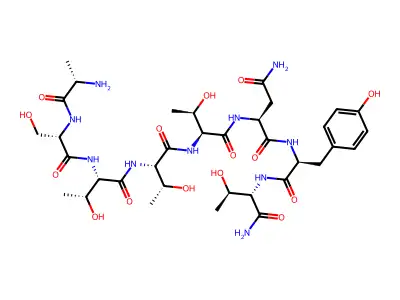 Peptide T amide structure